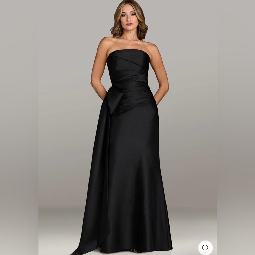 Gia Franco blue satin dress